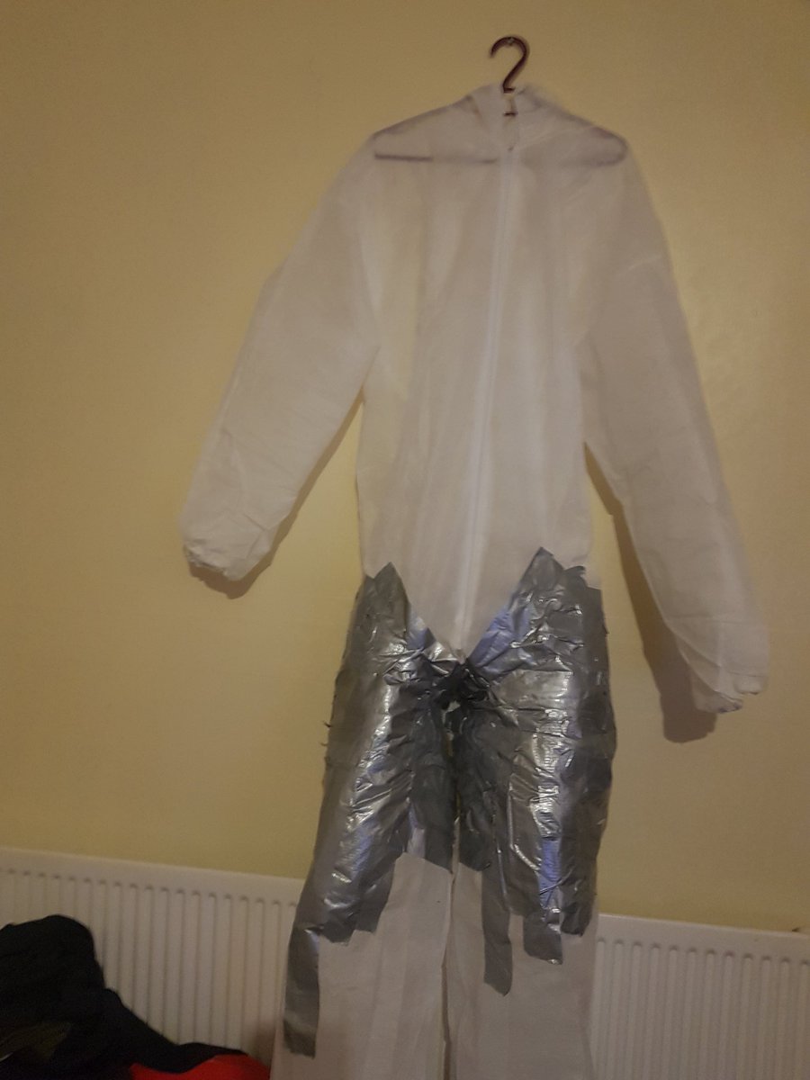 TheDartFox's tweet photo. I made a start on the duct-tape dummy, but I remembered I need to put food in the fridge and went shopping. I'll resume this tomorrow after work. Hopefully I'll get it done before I start to look at the time and my mindset switches to darts. =^.^=
#fursuitmaker #firstsuit https://t.co/71ZOfKq2Kh