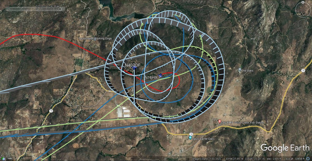 Firefighting aircraft on the #CasnerFire which just came in #Romona off Hwy 78, 20acres
#CalFire 
#A501 #N407DF -Air Tactical Aircraft
#T70 #N427DF -Type III Air Tanker
#T71 #N432DF -Type III Air Tanker
Helicopter Express-Type II Heli
#N16HX
🇺🇸❤️‍🔥