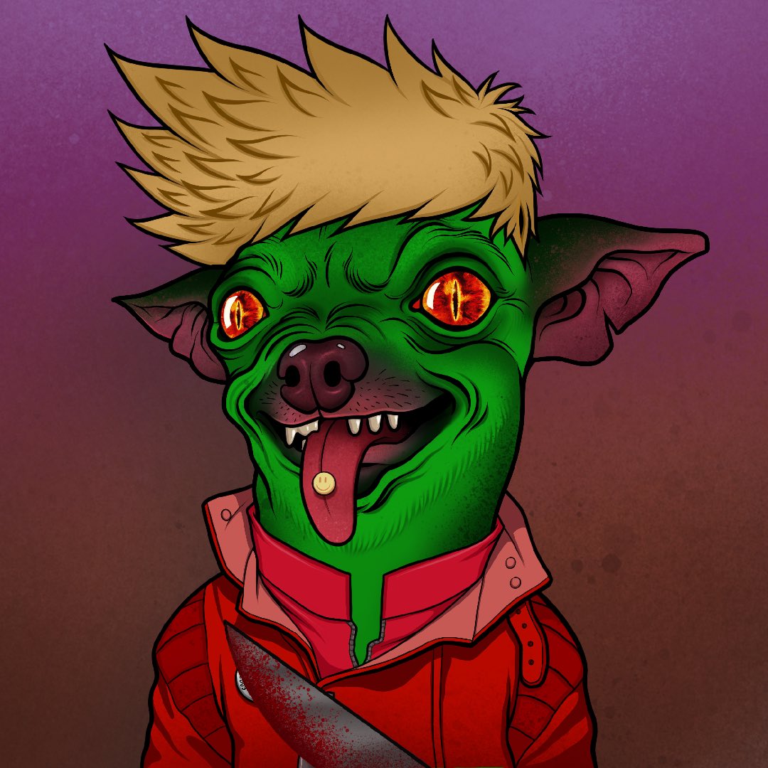 madchihuahuaNFT's tweet photo. Yoo Locos!

Zeems there’s zome mad inspirivity runnin in de MADPACK! Look at what our very own @lexingel haz created 👀

The Before and After!
Turnz out dat waz a nightmare pill 💊 Awezome?! ❤️

#MadPack #nightmaresquad https://t.co/mfwowRgtMZ