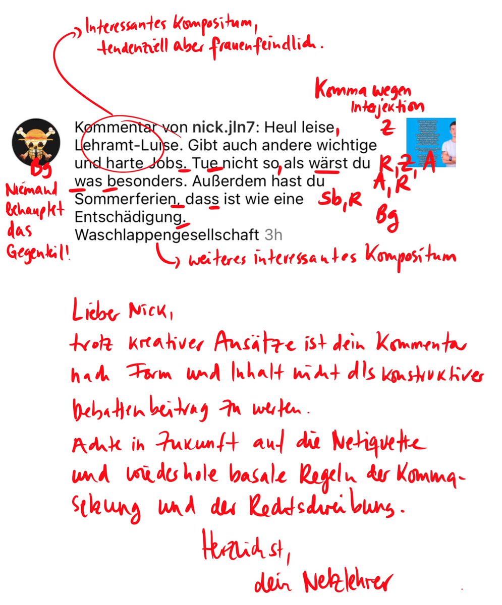 Um Grunde ist heute ja noch ein regulärer Arbeitstag, da macht eine Korrektur mehr auch nichts aus. ¯\_(ツ)_/¯