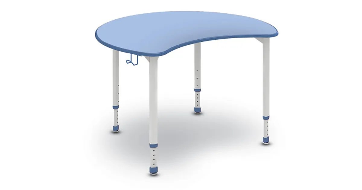 kloginc's tweet photo. ON SALE!!: Ditch your boring rectangular classroom desks and replace them with these Unison Adjustable-Height Pacman Desks. Your students will love the rounded look at first sight. https://t.co/d6GXazMcTE https://t.co/WPwFxN4ZJH