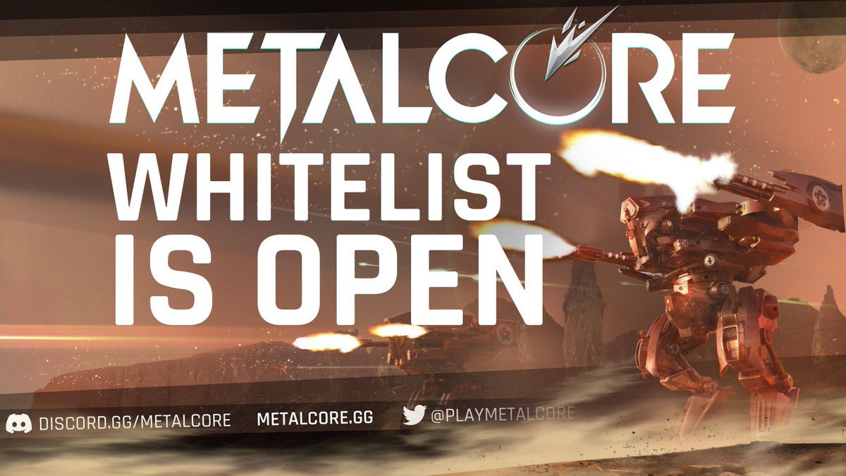 🎉Whitelist Mint for Infantry is now officially OPEN!🎉

If you are on the whitelist, you now have 6 hours to mint your infantry NFT!

Only on: portal.metalcore.gg/presale

<a href="/opensea/">OpenSea</a> link: opensea.io/MetalCore

#PlayMetalCore #Whitelist #presale