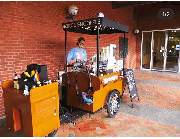 GREAT NEWS for museum and coffee lovers! Austin and his @boroughcoffeegso bike roll back into the courtyard this Monday, August 1. Their hours next week will be Monday-Friday 9am-3pm. The intersection of art and caffeine at the corner of Tate and Spring Garden Streets!