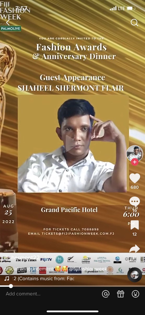 chris_limmar's tweet photo. When his stand-alone show could be bigger than Fiji Fashion week and they finally realized that! 🤣🤣🤣 https://t.co/fTt01L0i7l