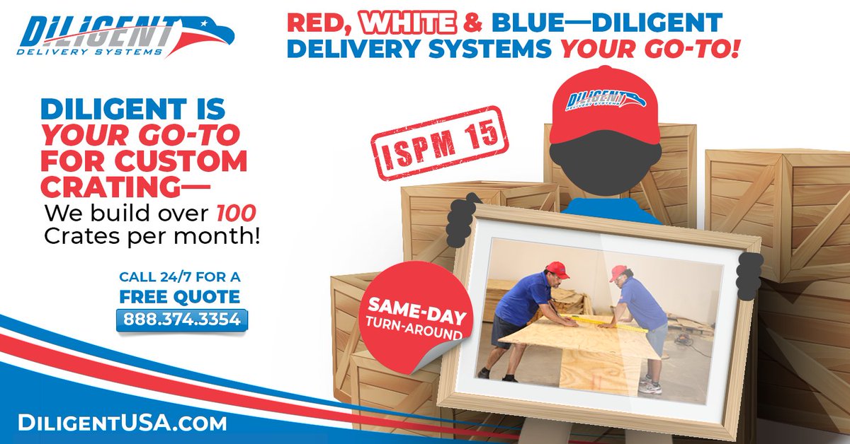 DiligentUSA's tweet photo. Trust DILIGENT Custom Crating, Fulfillment & Shipping Solutions. We build over 100 CRATES per month to save you time and money! #customcrating #crating #orderfulfillment #warehouse #freight #logistics #heavyhaul #localdelivery #hotshot https://t.co/UvkItsC6Zd https://t.co/G3KGTKLUEs