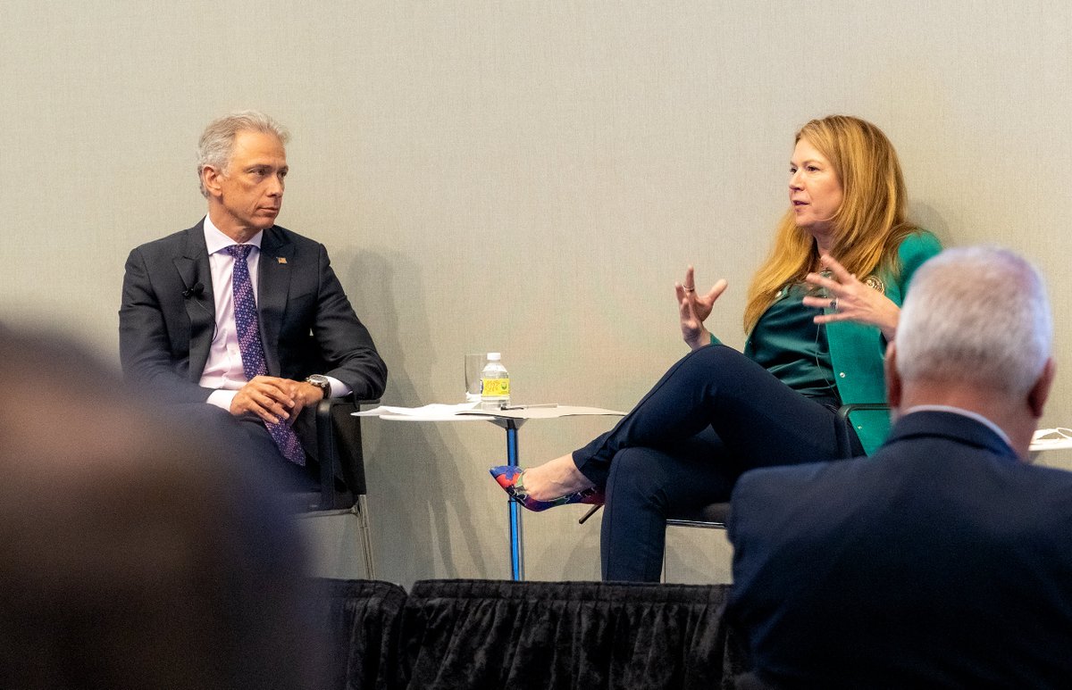 Yesterday, USPTO Director Kathi Vidal addressed major areas of stakeholder interest during a fireside chat with former Director Andrei Iancu at #InventingAmerica’s annual conference. Check out our Director’s blog for the latest on USPTO initiatives: bit.ly/3Bh1CPh