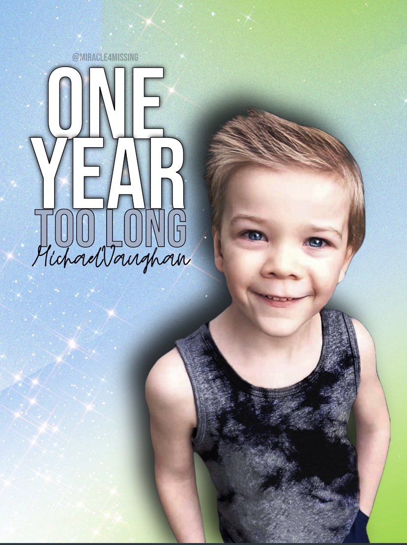 Turtledove825's tweet photo. Today, July 27th, marks one year since #MichaelVaughan went #missing from Fruitland, ID. Please share Michaelโs picture and/or his story. He needs exposure. If you know something, itโs time to do whatโs right and speak up for Michael. #OneYearTooLong https://t.co/7re8b05WVO