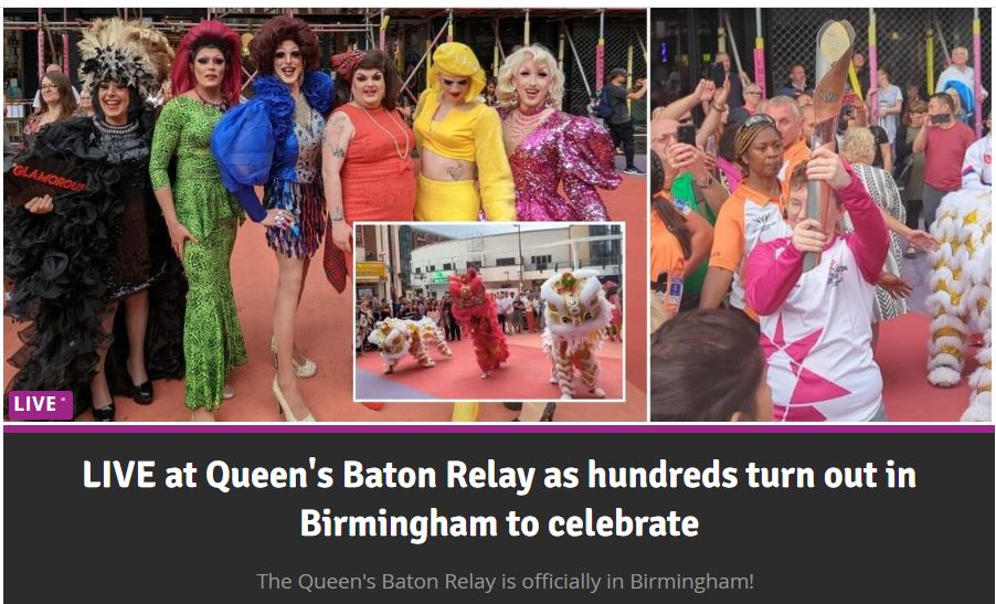 Great to see the always-cheerful city film producer Vinod Mahindru enjoying holding the Queen's Baton for @birminghamcg22 during our second brilliant FacebookLive today by @RobsonMcC @andy4wm @birmingham_live @CityLife_Bham birminghammail.co.uk/whats-on/whats… facebook.com/birmingham.liv…