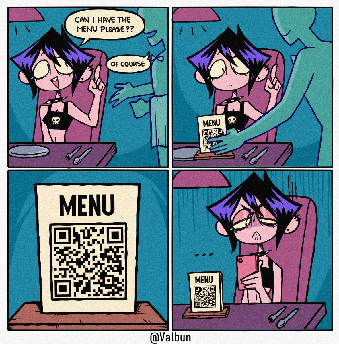 I hate qr code menus