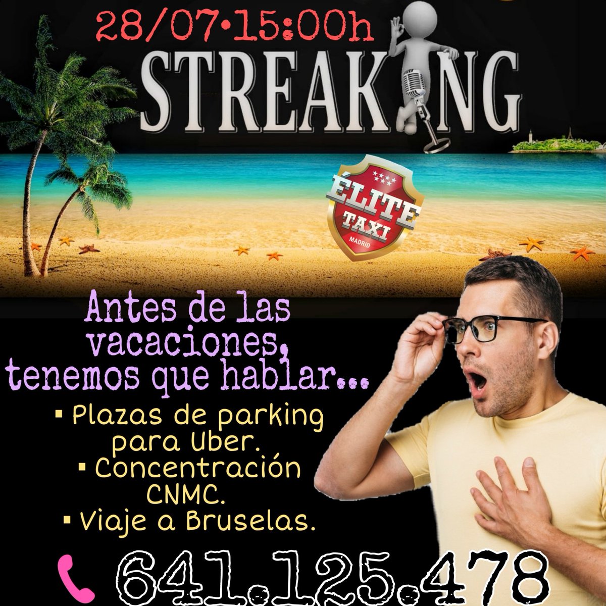 ‼️NOS VAMOS DE VACACIONES‼️
🎙️Streaking se toma un respiro, volvemos en Septiembre.
¿Podréis soportarlo?🤦‍♀️

Os esperamos mañana Jueves, "Tenemos que hablar"🗣️

☎️641 125 478
