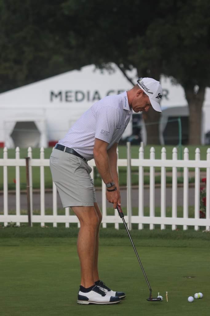 👀 Jared Wolfe with his Garsen Max x Odyssey collab grip at the PGA Tour Rocket Mortgage Classic. 

📸 <a href="/GolfWRX/">GolfWRX</a>