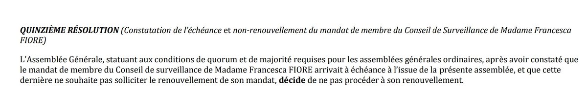 gigidrogo's tweet photo. @infosetnews @NewsFinance_fr @RapnouilLafont @Navya_Group @CBeigbeder Non elle est partie, voir 15eme résolution de la dernière AG. https://t.co/JSaY1Zsyl1