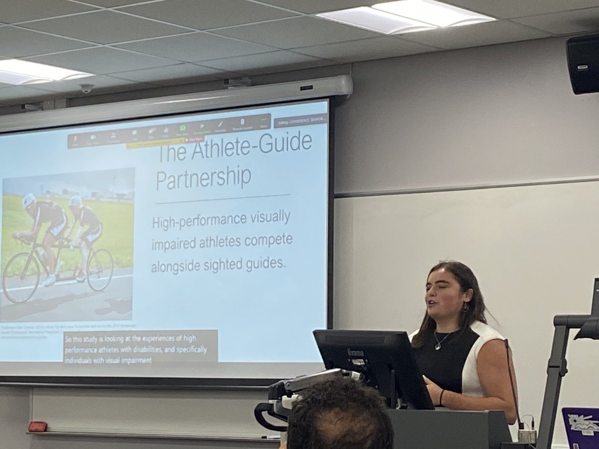 Andrea Bundon (@ultreia1x) on Twitter photo Proud supervisor of a #proudparalympian watching <a href="/staciskier96/">Staci Mannella</a> present her masters research on the unique and intimate relationship between VI athletes and their sighted guides. @QRSE2022 <a href="/Paralympics/">Paralympic Games</a> <a href="/UBCKin/">UBC School of Kinesiology</a> @UBCEduc Proud supervisor of a #proudparalympian watching <a href="/staciskier96/">Staci Mannella</a> present her masters research on the unique and intimate relationship between VI athletes and their sighted guides. @QRSE2022 <a href="/Paralympics/">Paralympic Games</a> <a href="/UBCKin/">UBC School of Kinesiology</a> @UBCEduc
