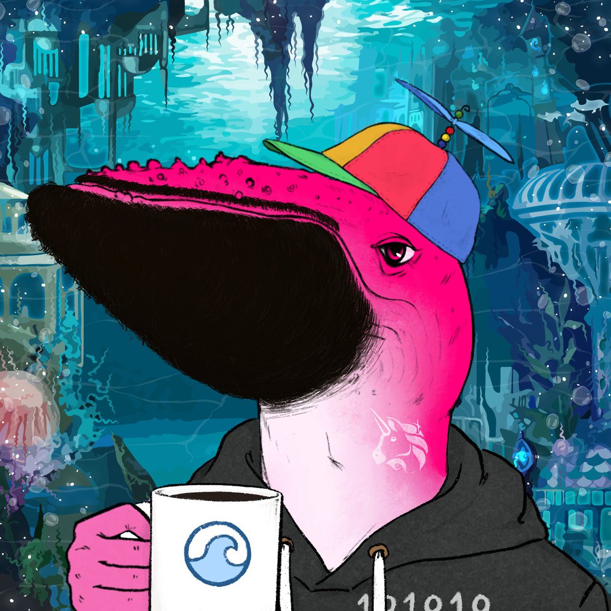 We see you #Uniswap putting in that work. Congrats to $UNI on a nice 10% increase over this last week. If you hold one of these pink whales make sure to check the most recent Discord announcement! #PodStrong