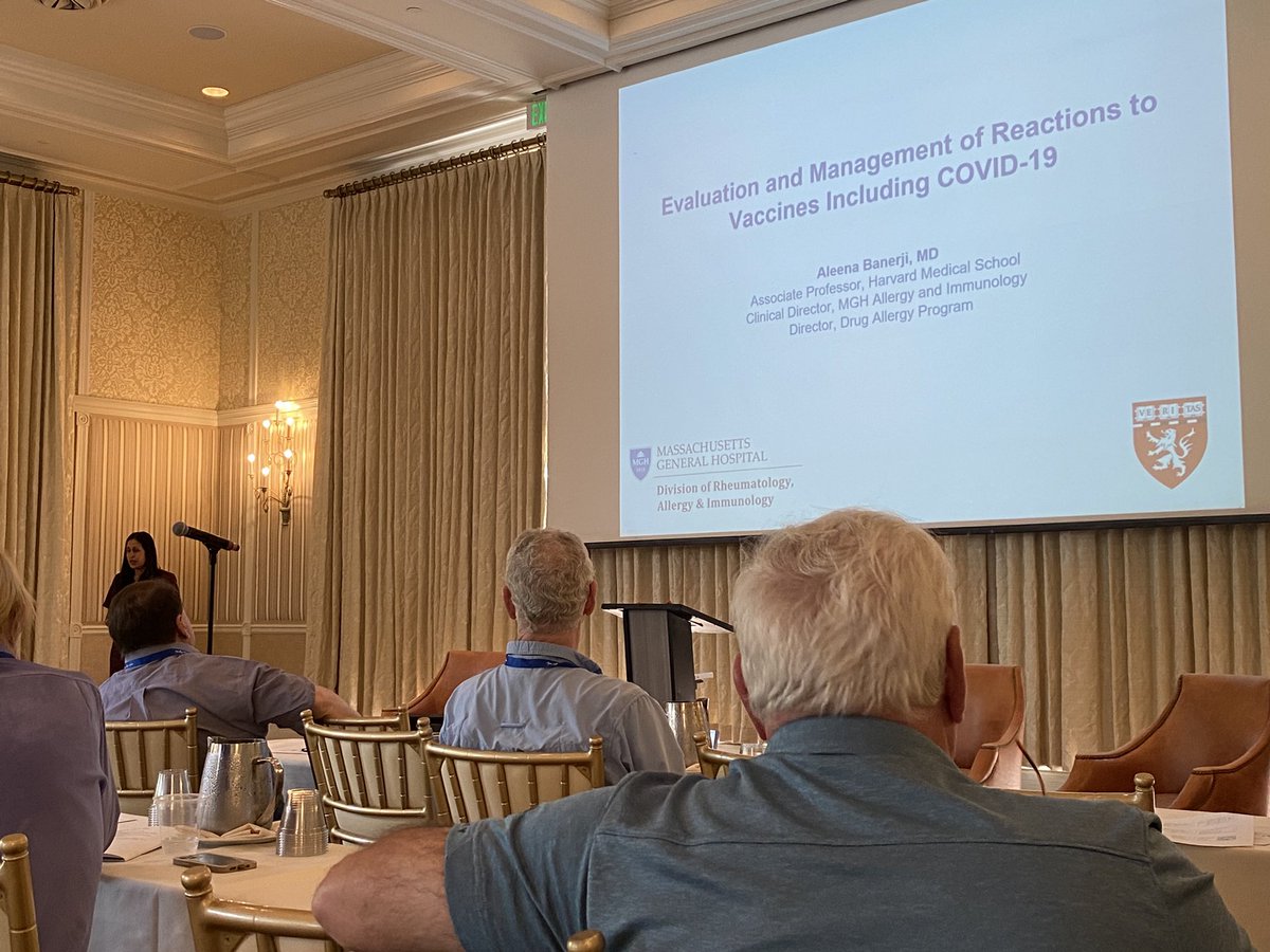 WayneShreffler (@wayneshreffler) on Twitter photo <a href="/AleenaBanerjiMD/">Aleena Banerji, MD</a> giving her State of the Art talk on COVID vaccine reactions! AspenAllergy.org <a href="/AleenaBanerjiMD/">Aleena Banerji, MD</a> giving her State of the Art talk on COVID vaccine reactions! AspenAllergy.org