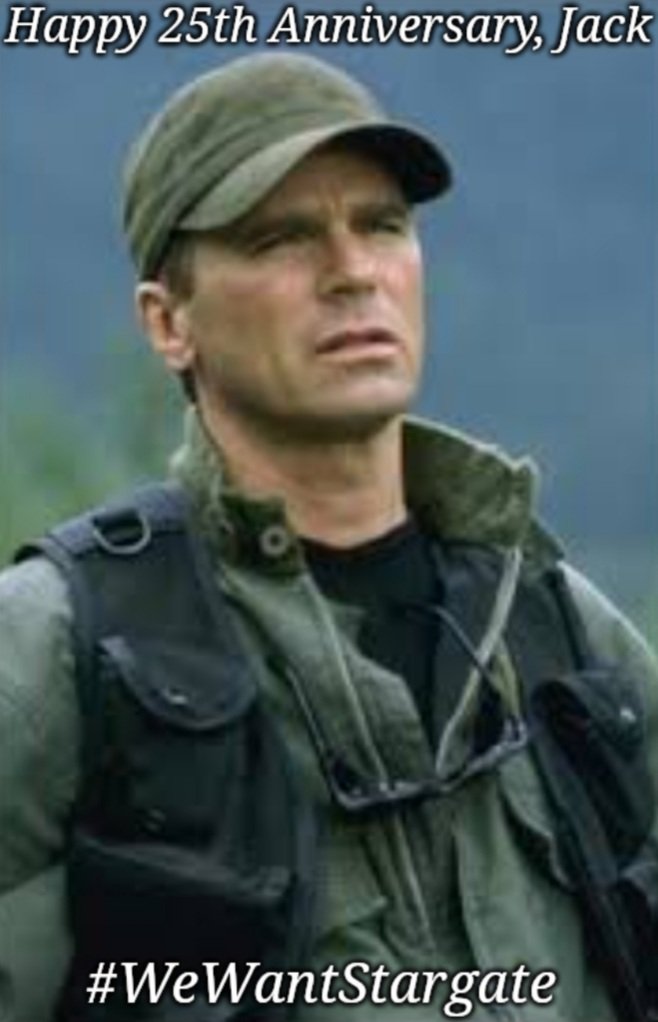 #Stargate SGC Mission Report ᐰ 
Now @AmazonStudios @mgmstudios
<a href="/JSalke/">Jennifer Salke</a> <a href="/ajassy/">Andy Jassy</a> don't let us down, give us a continuation by <a href="/bradtravelers/">Brad Wright 🇨🇦</a>
Why, bc #WeWantStargate 
#25thSG1Anniversary  #StargateSG1Day