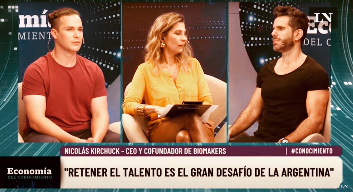 🧠 Muy agradecido a <a href="/lanacionmas/">La Nación Más</a> y <a href="/LANACION/">LA NACION</a> por haber participado de este Evento sobre Economía basada en conocimiento 
Feliz de poder contar cómo BIOMAKERS  crece semana a semana a nivel global e impacta a miles de pacientes a través de la Tecnología y la Medicina de Precisión