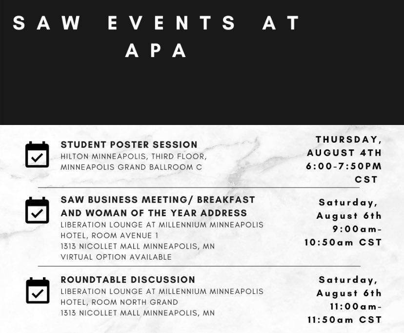 Section For Advancement of Feminist Psychology tweet media