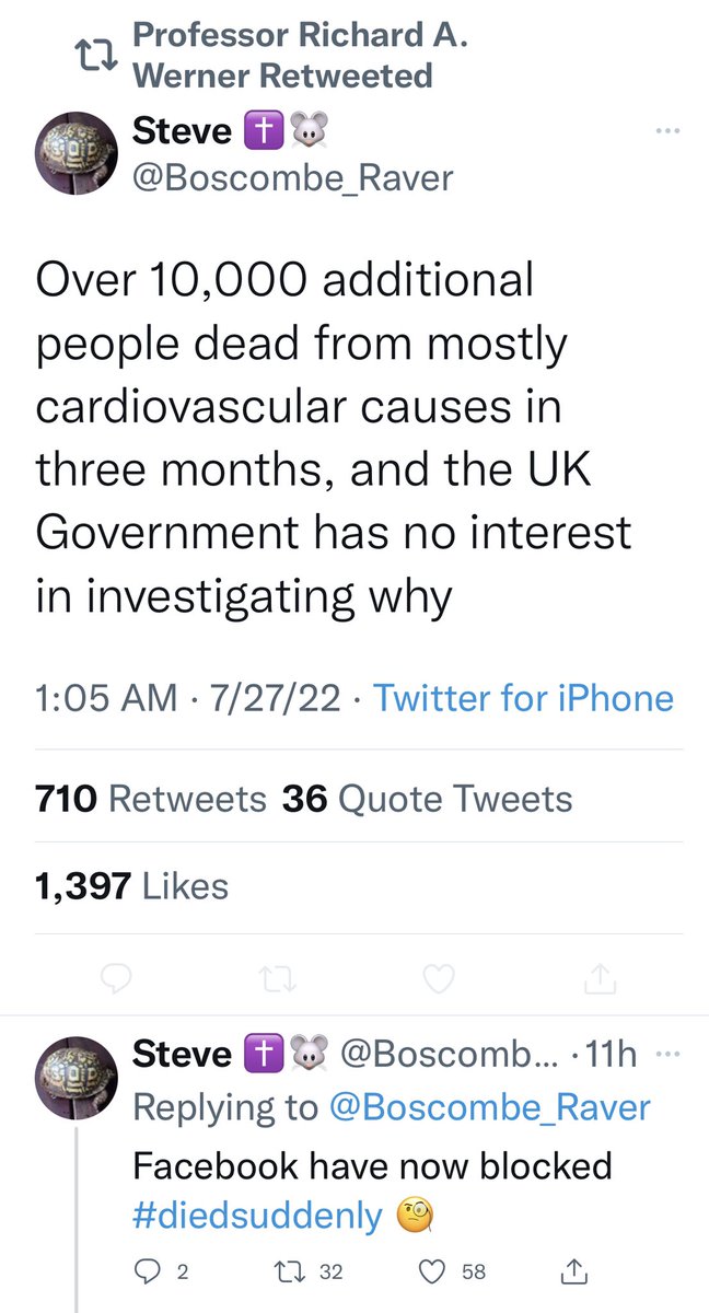 Twatter won’t let me retweet this because ‘science’