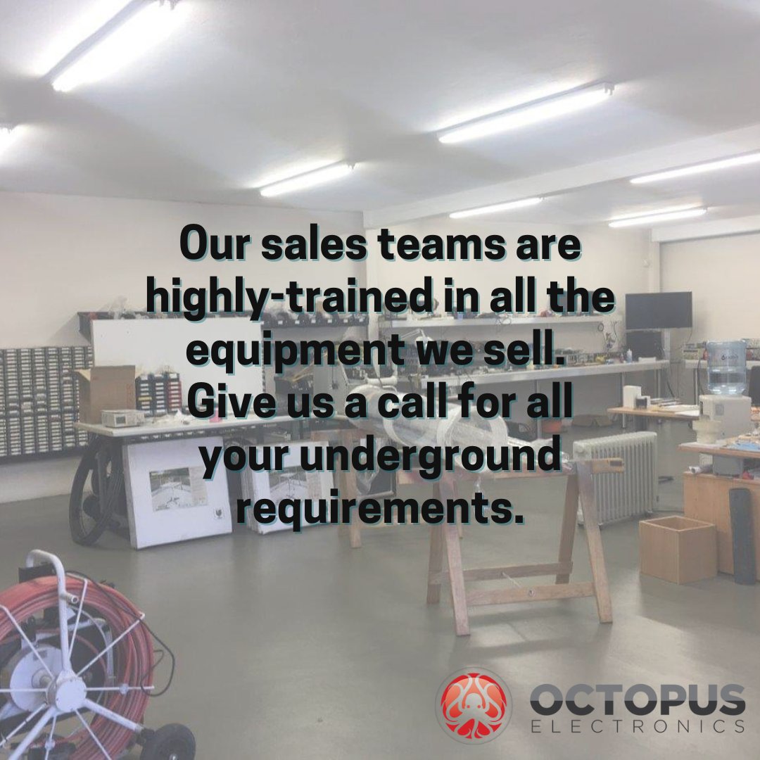 At Octopus Electronics, we have brains for drains and equipment muscle to match it! 🚧

#OctopusElectronics #Sales #Underground #CCTV