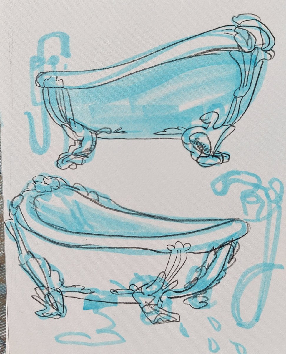 ART STUFF 

~

I wanna make a Clawfoot so bad.

@papajoemambo in gir voice
It's got chicken legs!
#clawfoot #bathtub #drawing #designsketches #vanessawalsh