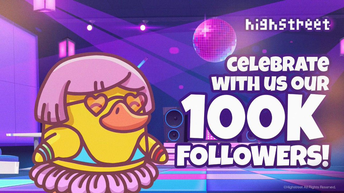 Highstreet just hit 100k followers! Appreciate the massive support from all of you! Celebrate with us by following the rules below! We will draw 3 participants for a chance to win a #Solarium home!
1⃣Like and RT
2⃣@ 3 Friends
3⃣RT our pinned tweet on 8-Bit
🗓️Event ends on Aug 1st