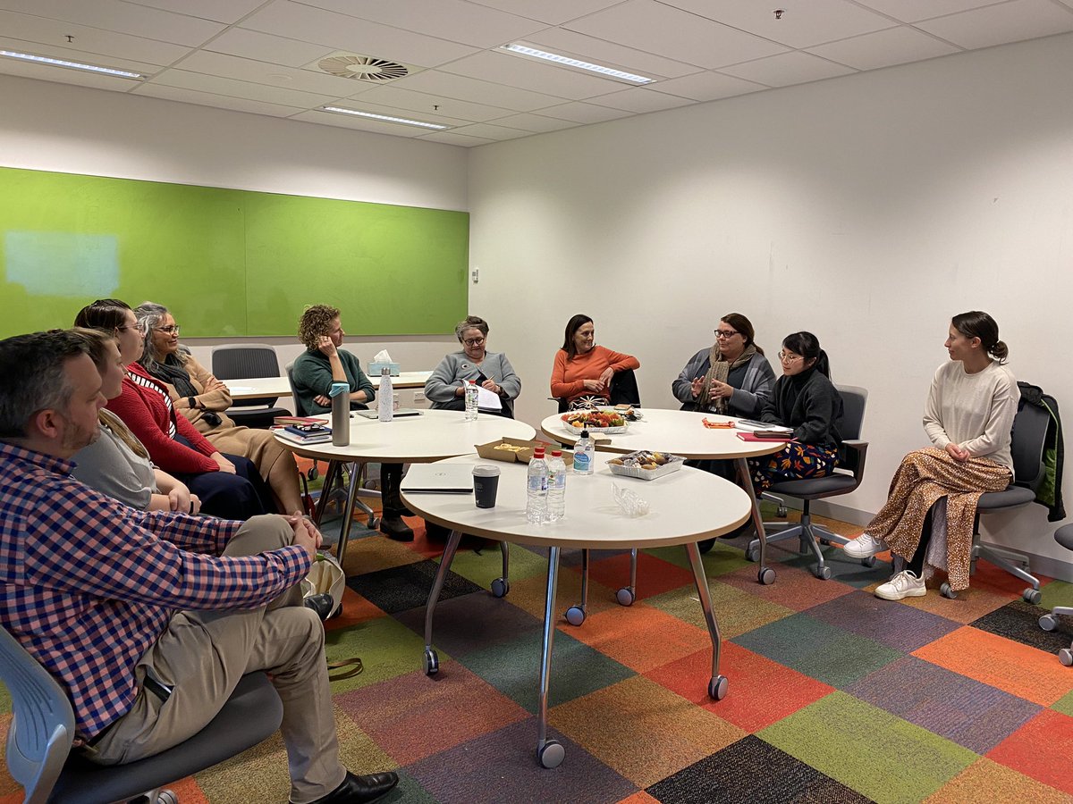 <a href="/digitalchildau/">ARC Centre of Excellence for the Digital Child</a> HDR students at the UOW node sharing updates on their research projects  #uow