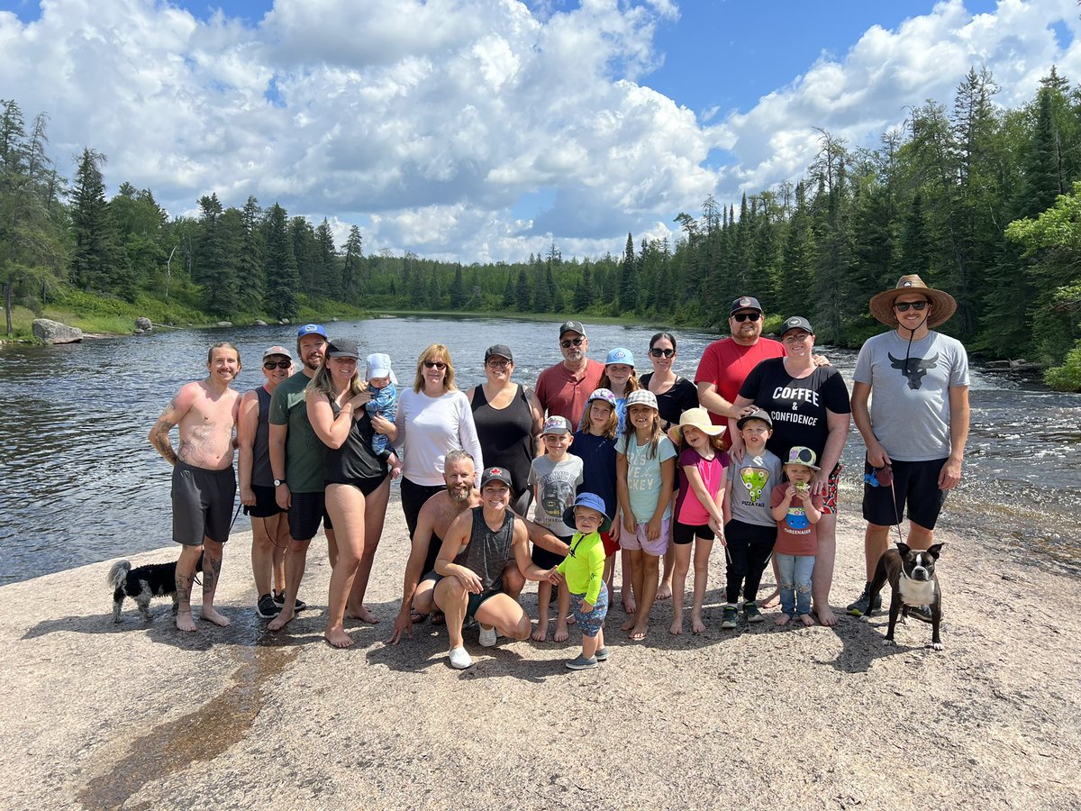 Extended fam hike & swim at #PinePointRapids
