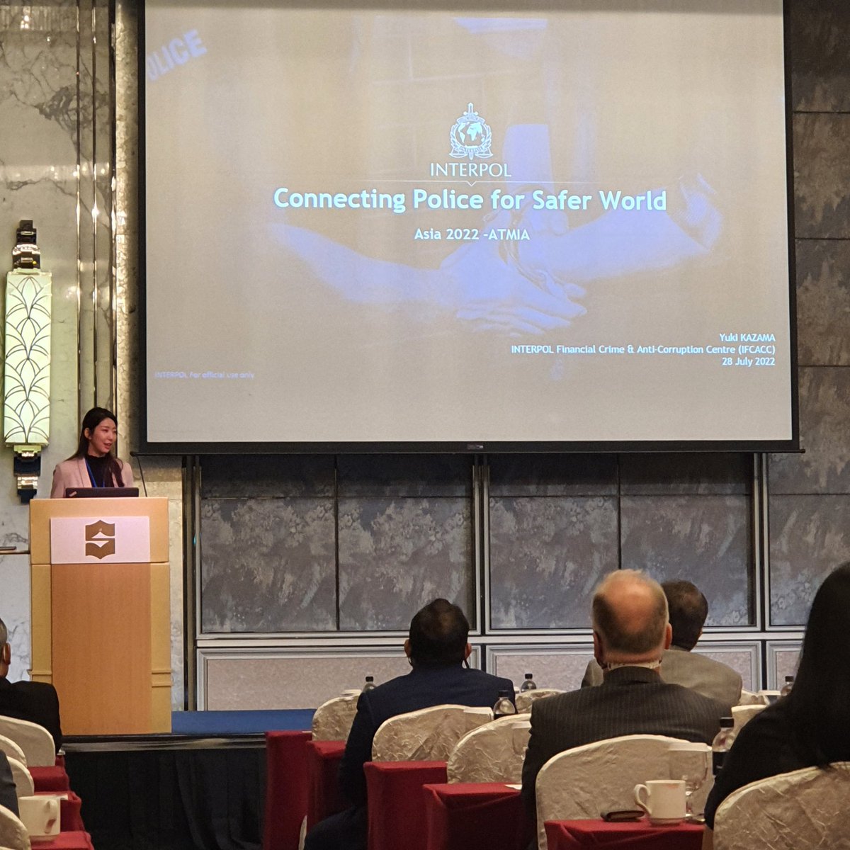 rxl2020's tweet photo. INTERPOL @ ATMIA ASIA 2022 Singapore https://t.co/SaHRrO7ktU