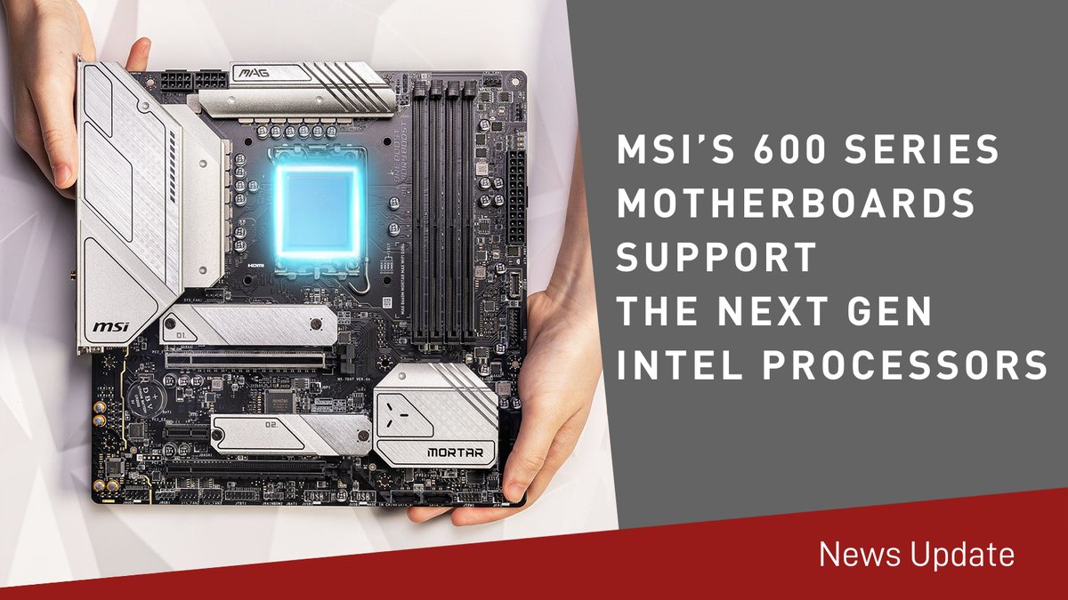 BIOS updates are always great news and improvements for users👍 MSI 600-Series motherboards will receive support for the next generation of Intel’s processors. Check the BIOS version list here msi.gm/3POQZHe

#MSIupdates