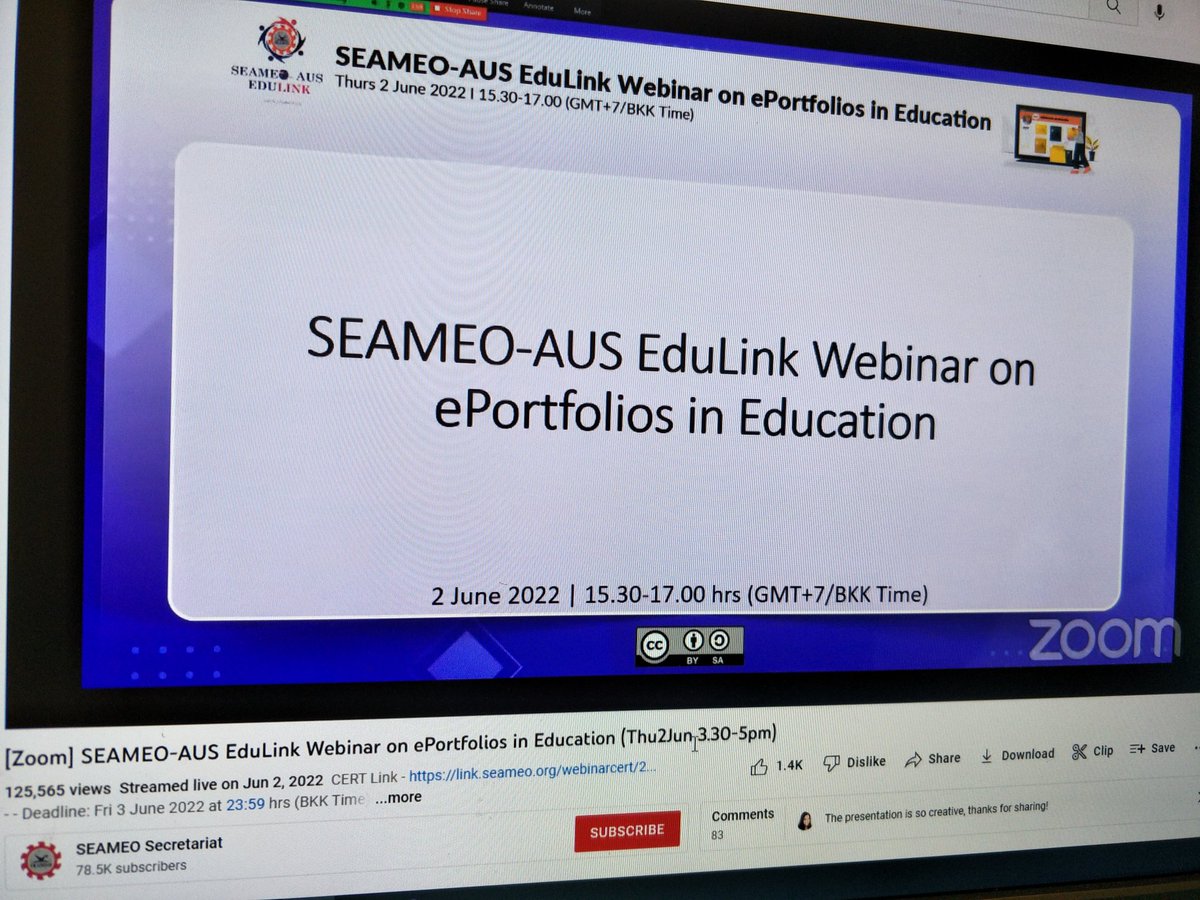 Dr Christine Slade (@drcslade) on Twitter photo Congratulations to our expert educators <a href="/SEAMEO_S/">SEAMEOSecretariat</a> final eportfolio webinar has over 125k views on you tube <a href="/crbrownwilson/">Christine</a> <a href="/shari_bowker/">Shari Bowker</a> dr nantana taptamat youtube.com/watchv=jlxyDDZ… Congratulations to our expert educators <a href="/SEAMEO_S/">SEAMEOSecretariat</a> final eportfolio webinar has over 125k views on you tube <a href="/crbrownwilson/">Christine</a> <a href="/shari_bowker/">Shari Bowker</a> dr nantana taptamat youtube.com/watchv=jlxyDDZ…