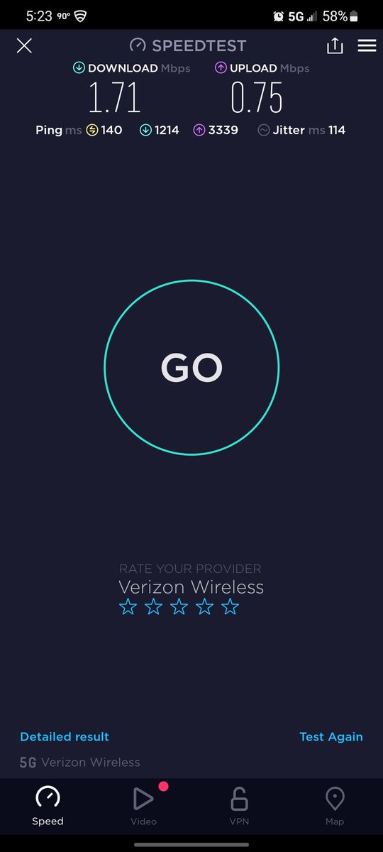 BruceGAtl's tweet photo. @VerizonSupport mobile data service has been poor since early this afternoon.  Lawrenceville Ga 30043 https://t.co/zFY5jvvD1O