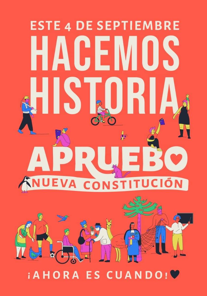 🥁Hoy se realizó el lanzamiento de "Movimientos Sociales: Apruebo Nueva Constitución", comando del cual hacemos parte como Coordinadora Nacional de Inmigrantes Chile. #Aprobamos #AhoraesCuando #NuevaConstitución #AprueboDeSalida #AprueboNuevaConstitución #MigrantesPorElApruebo
