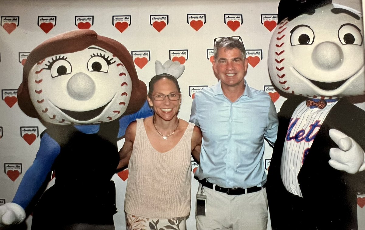 I’ve always been a fan of <a href="/MrMet/">Mr. Met</a> and Mrs Met. So welcoming and gracious though not at all loquacious. Thank you to Amazing <a href="/Mets/">New York Mets</a> Foundation - they do Amazing work. Next time I hit the winning bid on the deGrom jersey. I hope.