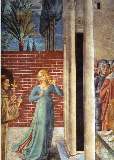 Trial by Fire Before the Sultan (detail), 1452 #earlyrenaissance #benozzogozzoli wikiart.org/en/benozzo-goz…