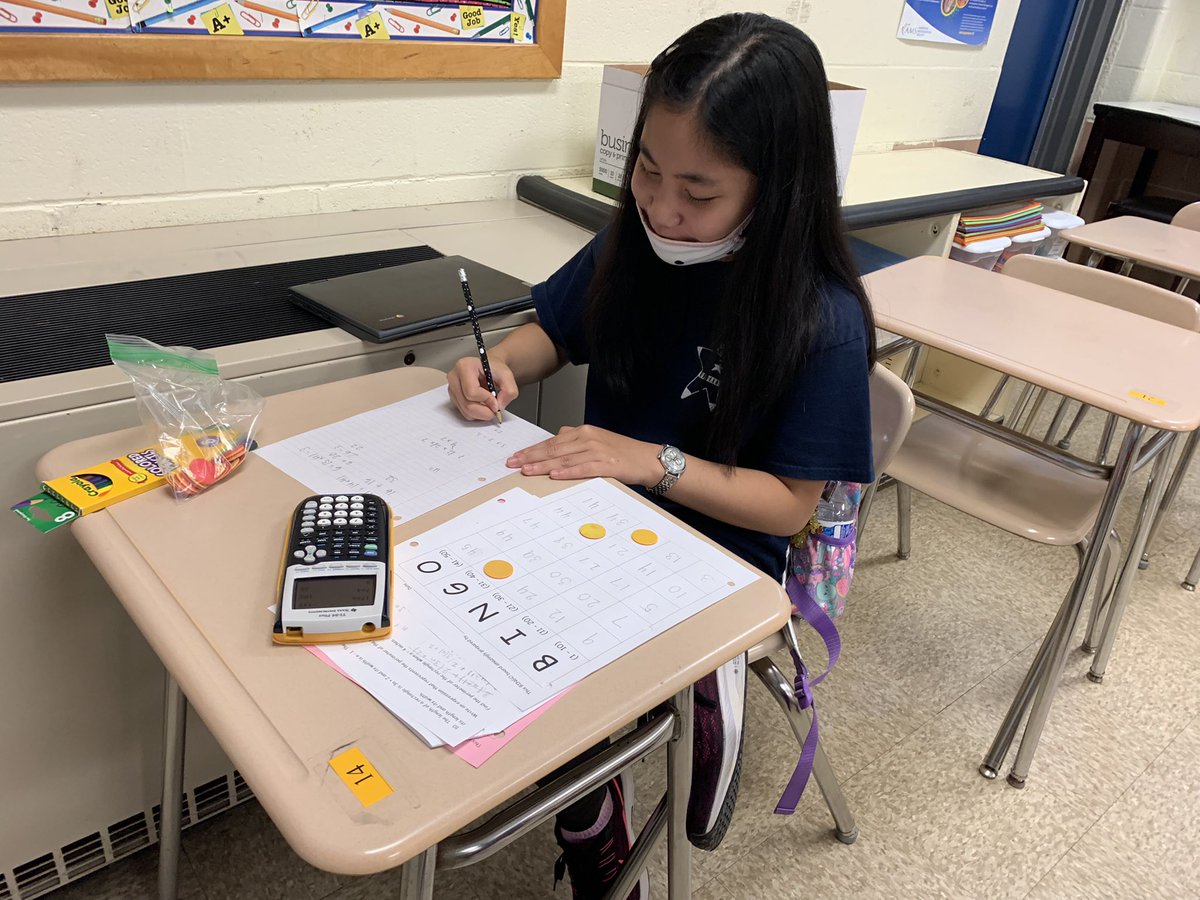 j_eisenberg87's tweet image. B-I-N-G-O!!  #megamath students @CatonsvilleMS play “order of operations bingo” @BCPSMATH #planningwithfuninmymind