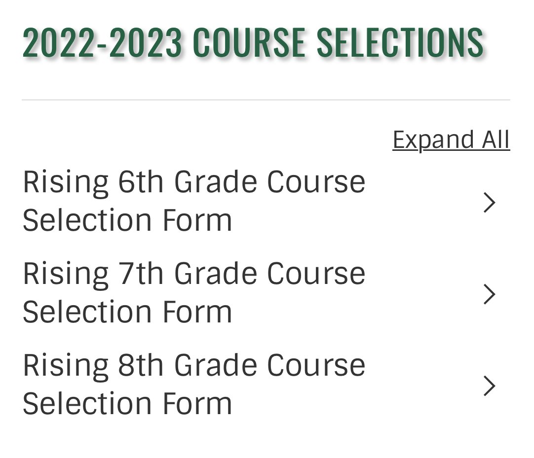 Course selection forms are available on our website. Deadline to submit: July 29