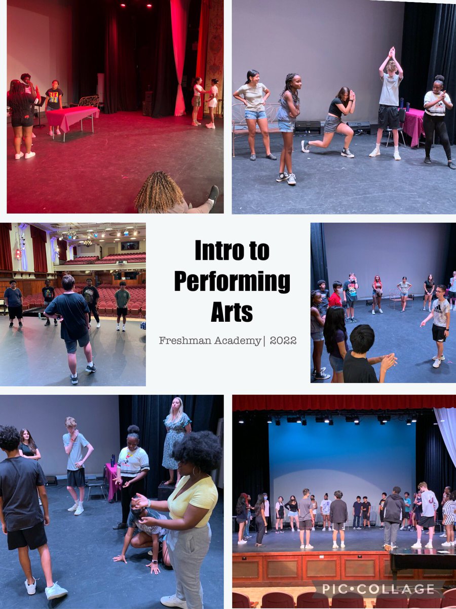 We’re having lots of fun onstage with our incoming freshman! 🎭🎶