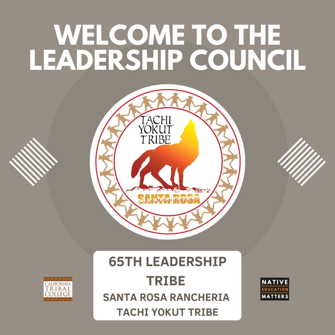 CATribalCollege's tweet photo. We would like to welcome Santa Rosa Rancheria Tachi Yokut Tribe to the CTC Leadership Council!

There are now 65 tribes that support the California Tribal College!

To find out how your tribe can get involved and support the CTC, please contact info@californiatribalcollege.com. https://t.co/WMqTJ7V8g4