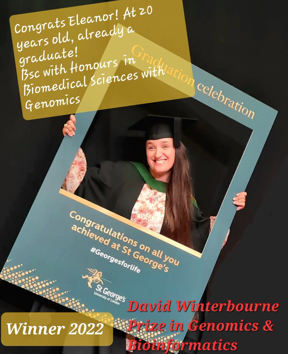 Celorah's tweet photo. #Georgesforlife Proud of my daughter Eleanor graduating today at 20 years old with a BSc in Biomedical Sciences from St George's University, London. Winner of the David Winterbourne Prize in Genomics and Bioinformatics https://t.co/vPwed3LkD0
