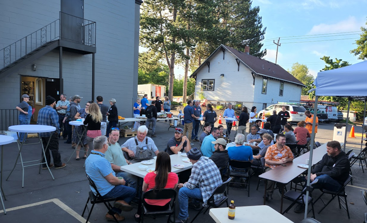 When it reaches 90 degrees by Noon you have work parties in the morning!😎
It was a great breakfast to celebrate and appreciate our carpenters and other field personnel who make all of our projects happen. They are the best in the business and we wouldn't be here without them!