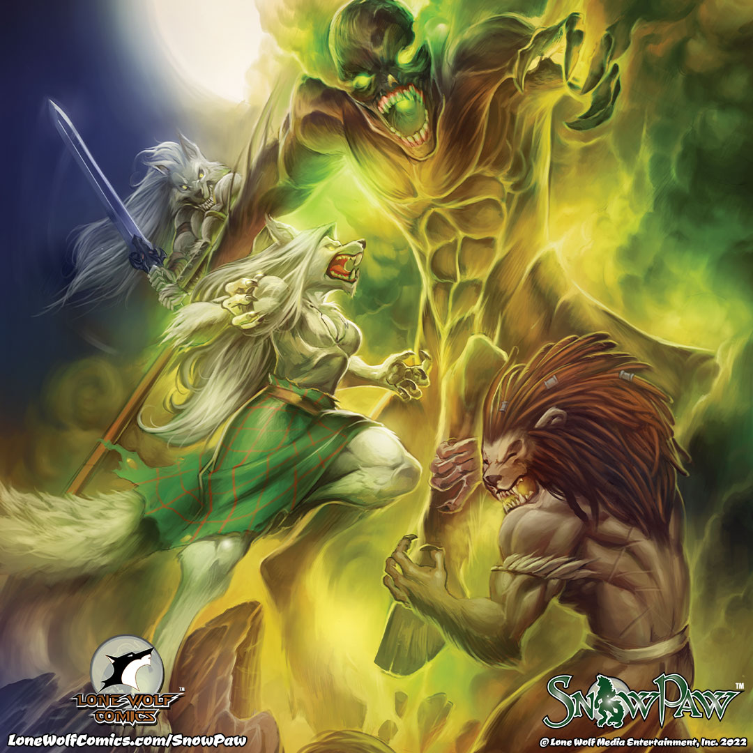 LoneWolfComics's tweet photo. Sneak peek at the #SnowPaw #2 cover by @dracodelcaos! Go to https://t.co/Mpjso6vhkF to be notified when the campaign goes live!
#comicbook #comics #WerewolfWednesday #werewolf #werewolves #werelion #fantasy #19thCentury #Scotland #ScottishLore #ScottishHighlands #LoneWolfComics https://t.co/qTOneFq3R4