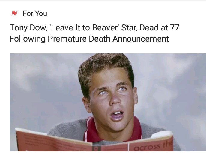 So is he dead now or what?