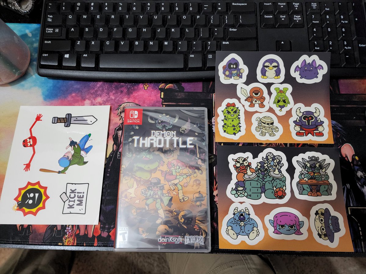 Gamers_Backlog's tweet photo. Mail call from @specialreserves! The stickers are such a dope bonus, thank you guys. I'm honestly psyched to own this silly game. #switchcorps #physicalforever #gamecollector #switchcollector https://t.co/i9Xrpe8KK7