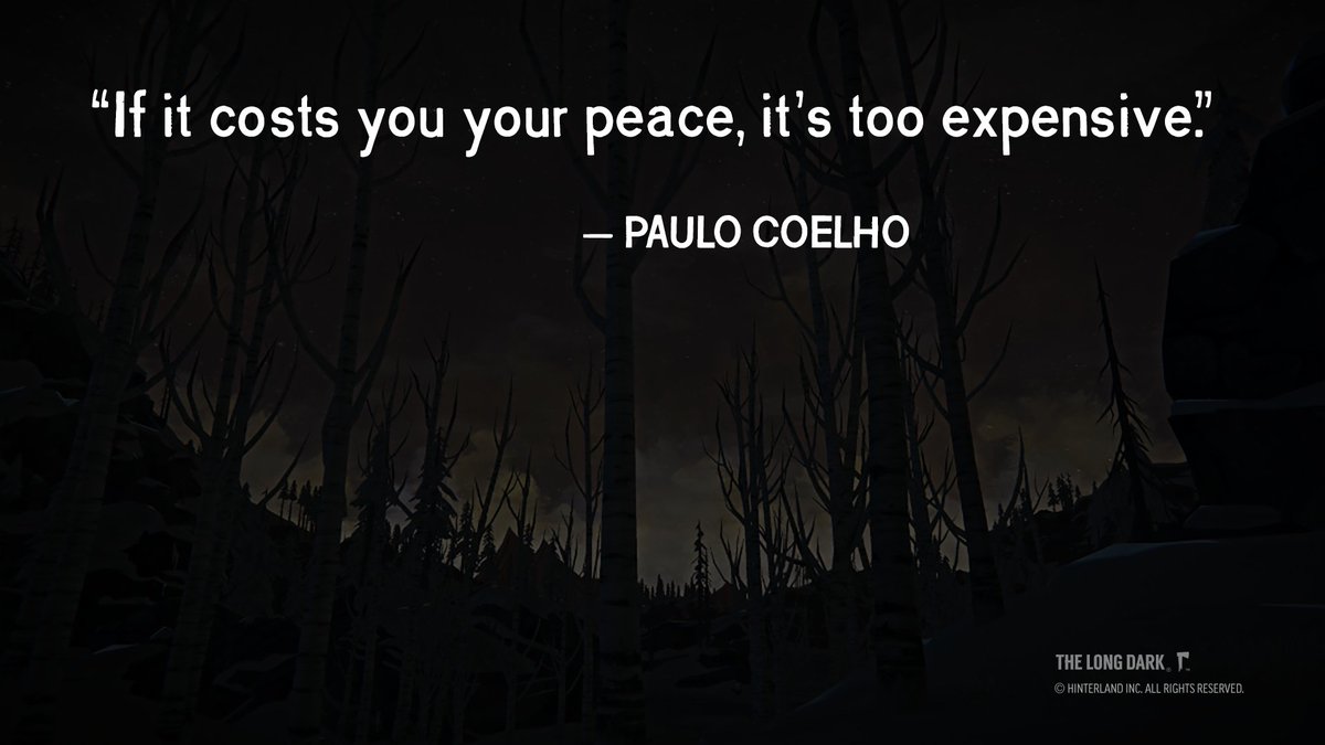 HinterlandGames's tweet photo. #WisdomWednesday #TheLongDark

Screenshot by 'Nikitiitta' https://t.co/r1xZHppcCS
