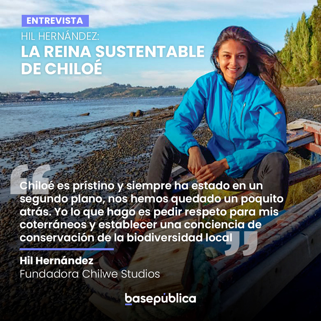 basepublica's tweet photo. #Entrevistabp 🎙 | Hil Hernández (@hilhernandeze) es chilota y en 2006 ganó un certamen de belleza con foco medioambiental. Hoy trabaja con organismos nacionales e internacionales por el desarrollo de proyectos de innovación y economía circular. 🔗 https://t.co/jBx4Sikwsk https://t.co/MhjaQi97Qf