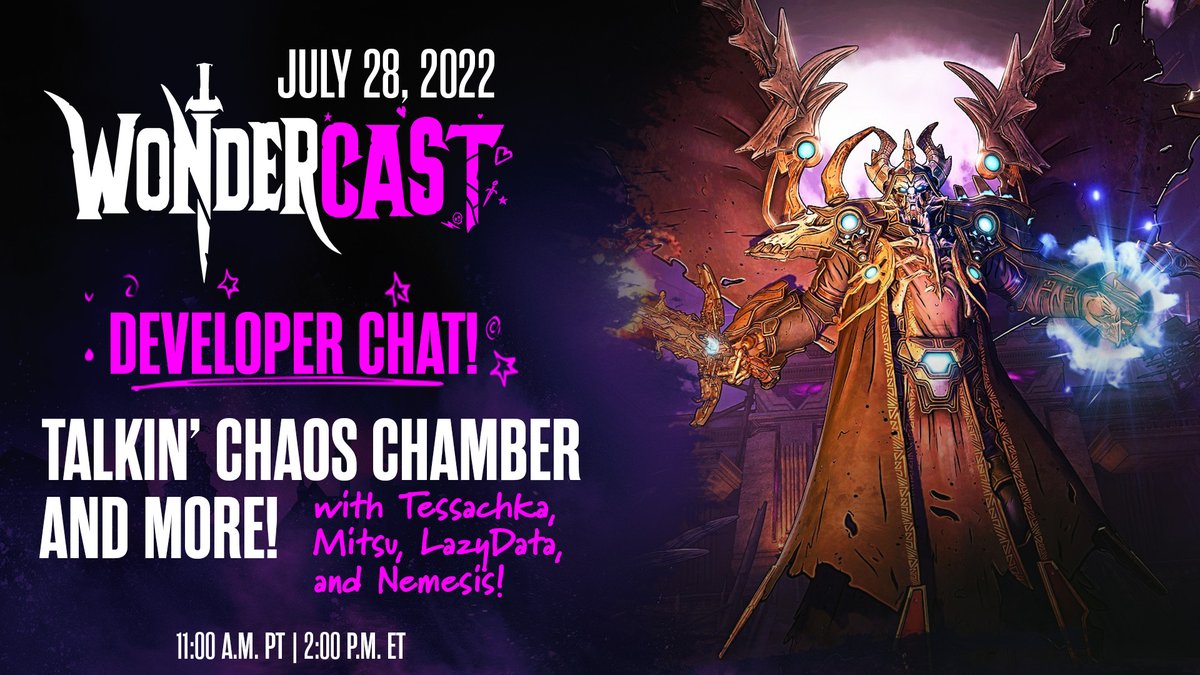 PlayWonderlands's tweet image. ✨STREAM ALERT✨ Keep your eyeballs 👀 peeled for a new episode of Wondercast tomorrow hosted by @TessGames and @MitsuShow!  
 👉 2kgam.es/3Jee2ti