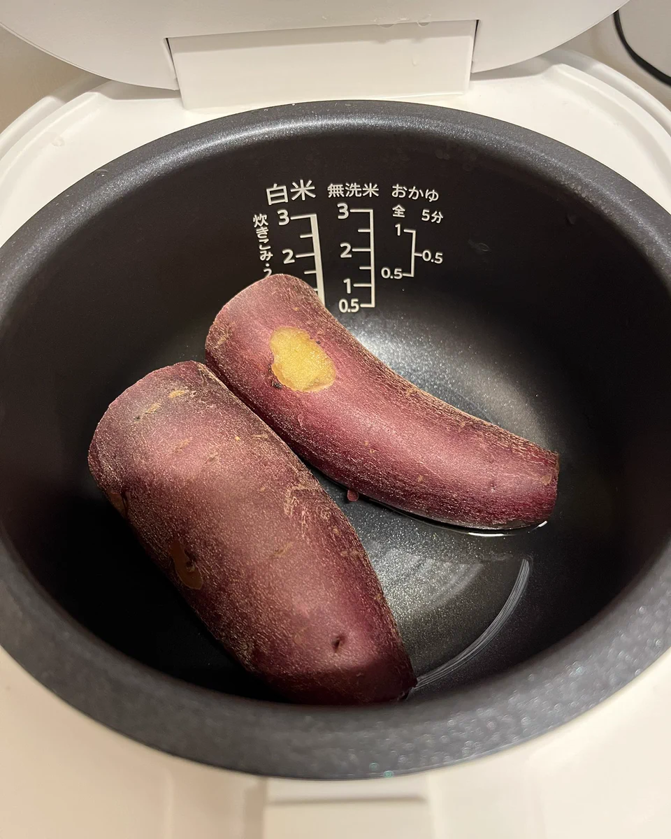 炊飯器で作る焼き芋がねっとり美味しい♡美肌にもダイエットにもおすすめです