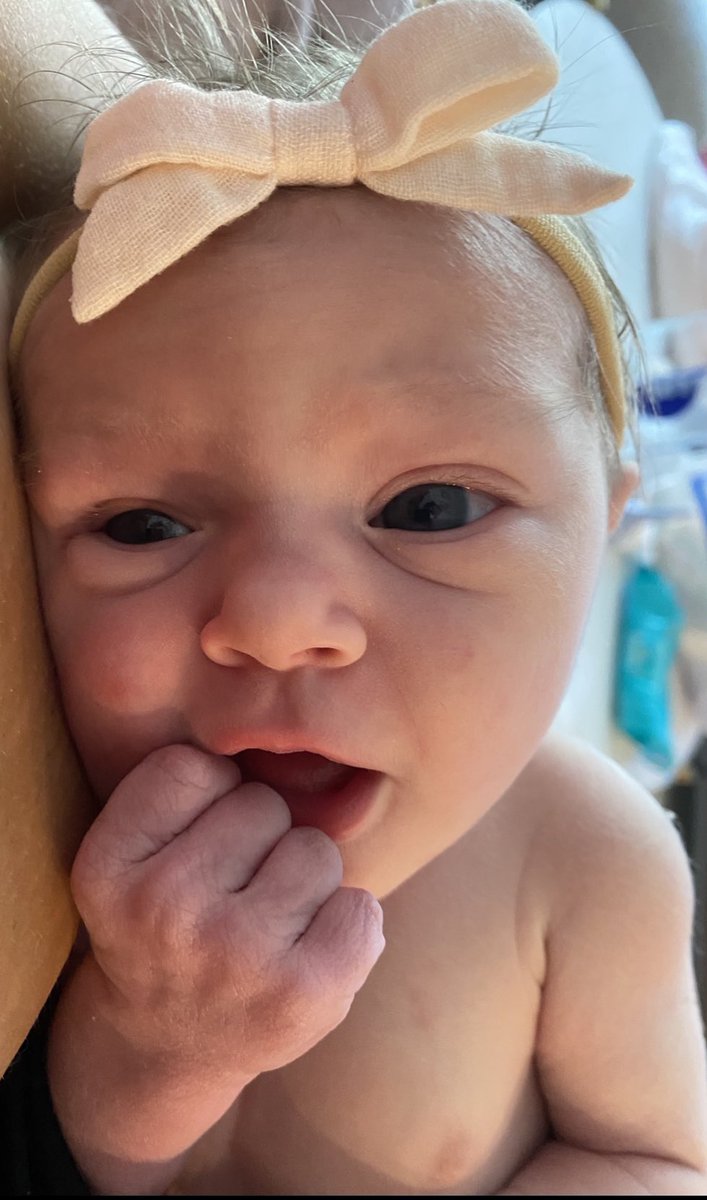 JackieFreib's tweet photo. Miss Presley Jade Murray finally made her debut on July 14, 2022. 💕

Our baby girl is already so loved 💫🌻 https://t.co/scN8AG5oqK