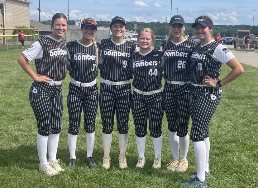Their time as Bombers has come to an end but the memories remain and their softball careers continue this fall with their college teams!  We will be your biggest cheerleaders!!

Good luck Abby, Lani, Gabbie, Payton, Emma and Maddie!   #OnceABomberAlwaysABomber